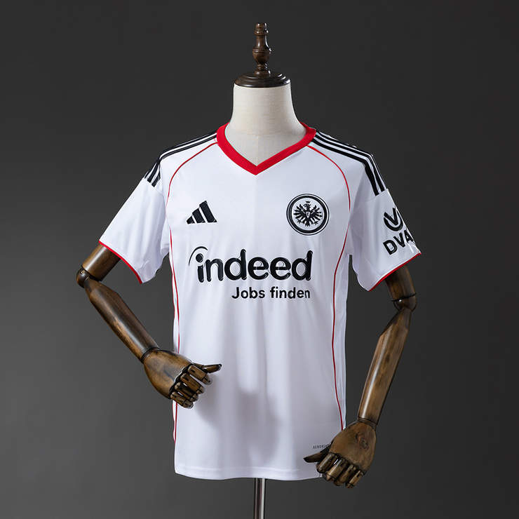 Eintracht Frankfurt 2025/26 Bortatröja Kortärmad Fotbollströja Herr