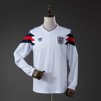 England VM 2026 Retro Långärmad Herr Fotbollströja
