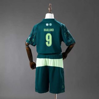Erling Haaland 9 Manchester City 2025/26 Fjärdetröja Barn Fotbollströja Set