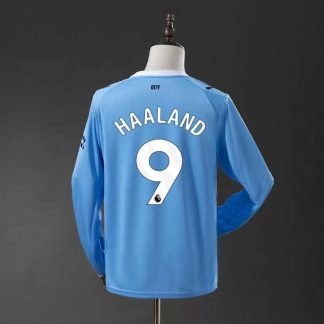 Erling Haaland 9 Manchester City 2025/26 Hemmatröja Långärmad Herr Fotbollströja