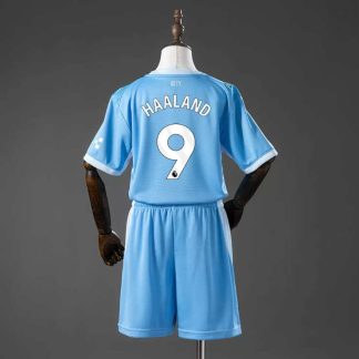 Erling Haaland 9 Manchester City 2026/27Hemmatröja Barn Fotbollströja Set