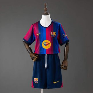 FC Barcelona 2026/27 Hemmatröja Barn – Fotbollströja med Shorts