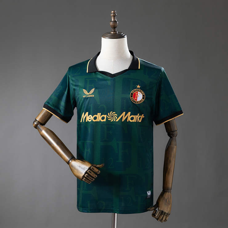 Feyenoord 2025/26 Fjärdetröja Kortärmad Fotbollströja Herr