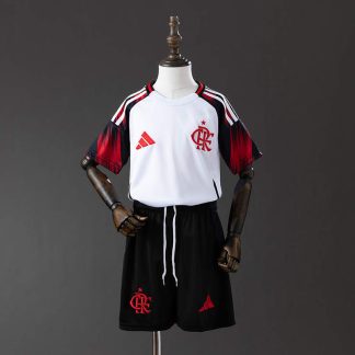 Flamengo 2025/26 Bortaställ Barn Fotbollströja med Shorts