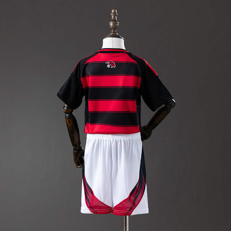 Flamengo 2025/26 Hemmaställ Barn Fotbollströja med Shorts