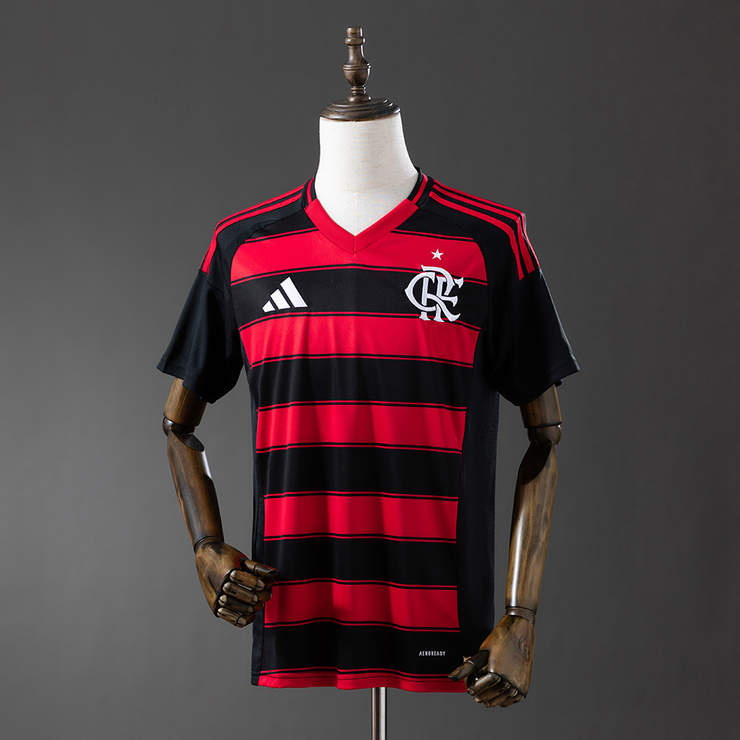 Flamengo 2025/26 Hemmatröja Kortärmad Fotbollströja Herr