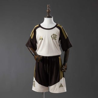 Flamengo 2026/27 Träningsställ Barn Aprikos Fotbollströja Set