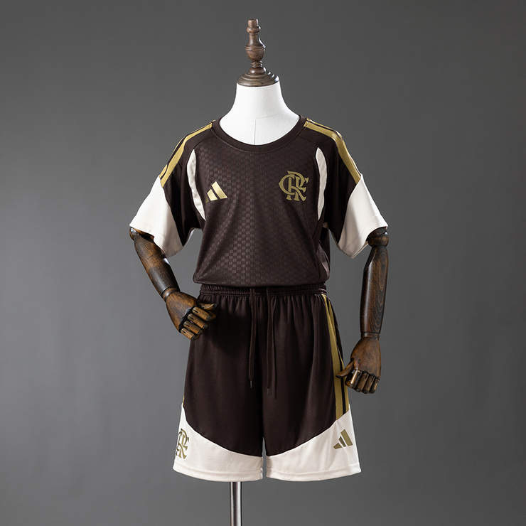 Flamengo 2026/27 Träningsställ Barn Brun Fotbollströja Set