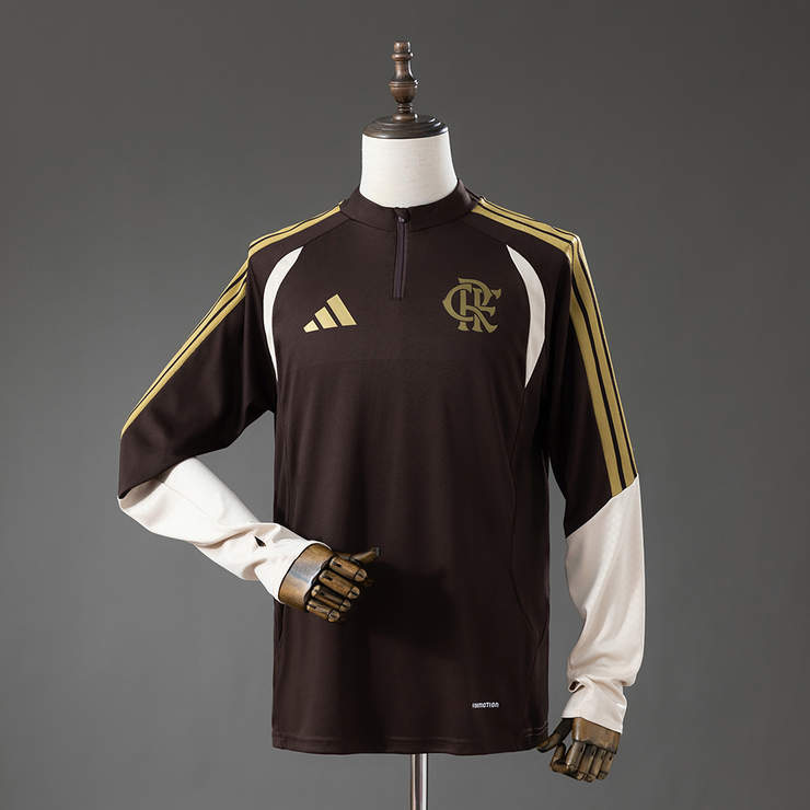 Flamengo 2026/27 Träningströja Långärmad Herr Brun Fotbollströja