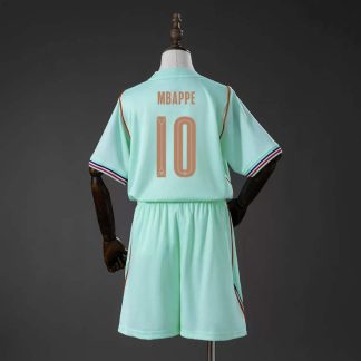 Frankrike VM 2026 Bortaställ Barn Kylian Mbappé 10 Fotbollströja Set