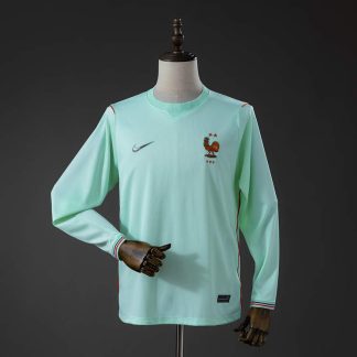 Frankrike VM 2026 Bortatröja Långärmad Fotbollströja Herr