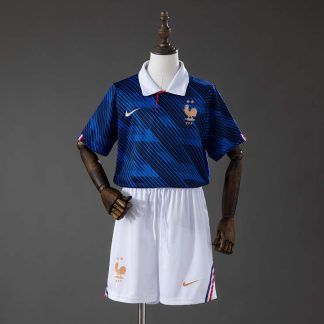 Frankrike VM 2026 Hemmaställ Barn Fotbollströja med Shorts