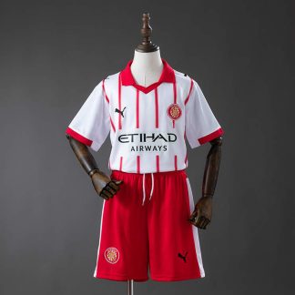 Girona 2025/26 Hemmaställ Barn Fotbollströja med Shorts