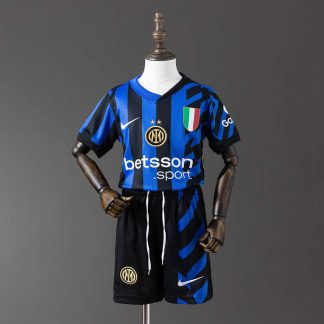 Inter Milan 2024/25 Hemmaställ Barn Fotbollströja med Shorts