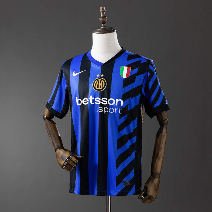 Inter Milan 2024/25 Hemmatröja Kortärmad Fotbollströja Herr
