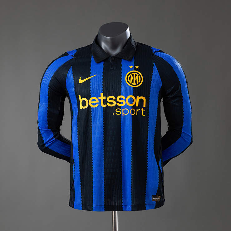 Inter Milan 2026/27 Hemmatröja Långärmad Fotbollströja Herr