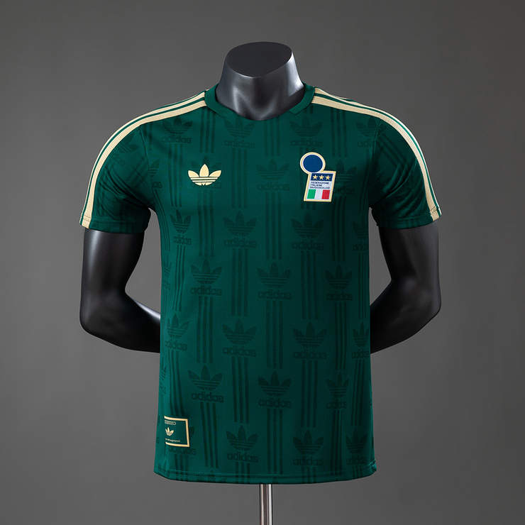 Italien Landslag 2026 Träningströja Grön Fotbollströja Herr