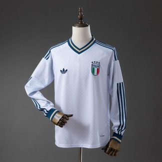 Italien Landslag VM 2026 Bortatröja Långärmad Fotbollströja Herr
