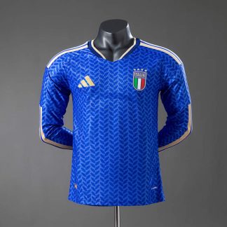 Italien Landslag VM 2026 Hemmatröja Långärmad Fotbollströja Herr