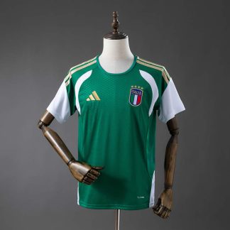 Italien Landslag VM 2026 Träningströja Grön Vit Fotbollströja Herr