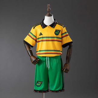 Jamaica 2026/27 Hemmaställ Barn Fotbollströja med Shorts
