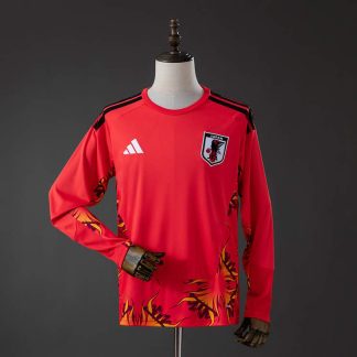 Japan Landslag VM 2026 Målvaktströja Röd Långärmad Fotbollströja Herr