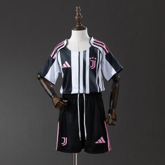 Juventus 2025/26 Hemmaställ Barn Fotbollströja med Shorts
