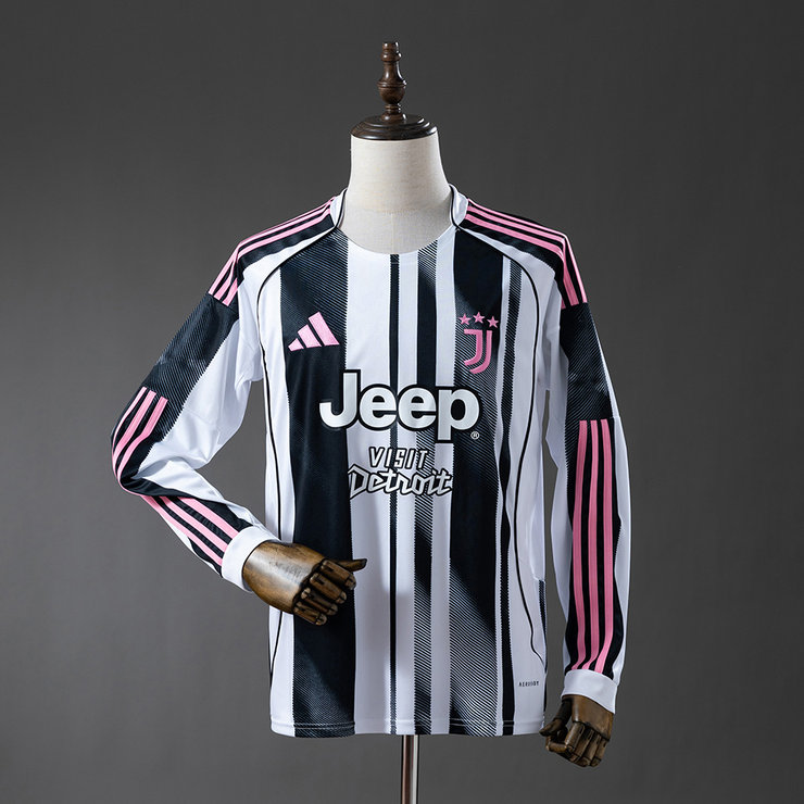 Juventus 2025/26 Hemmatröja Långärmad Fotbollströja Herr