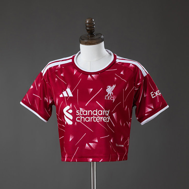 Liverpool 2026/27 Hemmatröja Dam Crop Top Fotbollströja