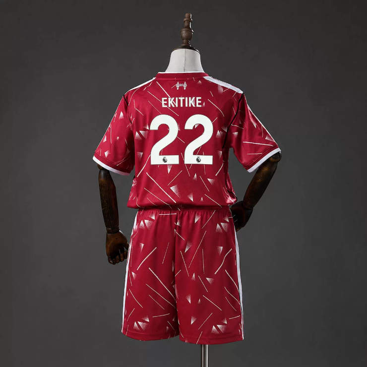Liverpool 2026/27 Hemmatröja Hugo Ekitike 22 Barn Fotbollströja Set