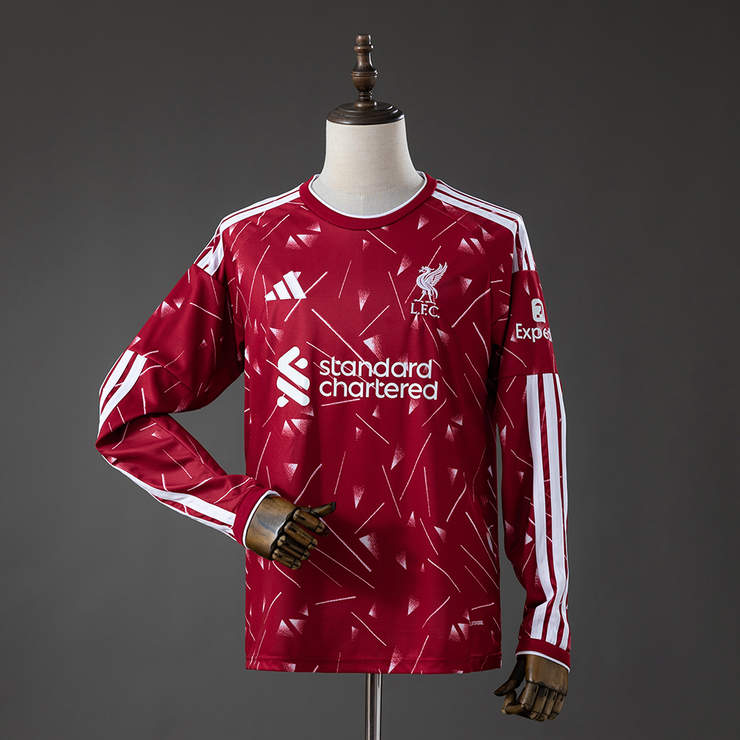 Liverpool 2026/27 Hemmatröja Långärmad Fotbollströja Herr