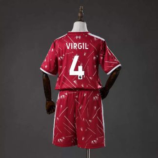 Liverpool 2026/27 Hemmatröja Virgil van Dijk 4 Barn Fotbollströja Set