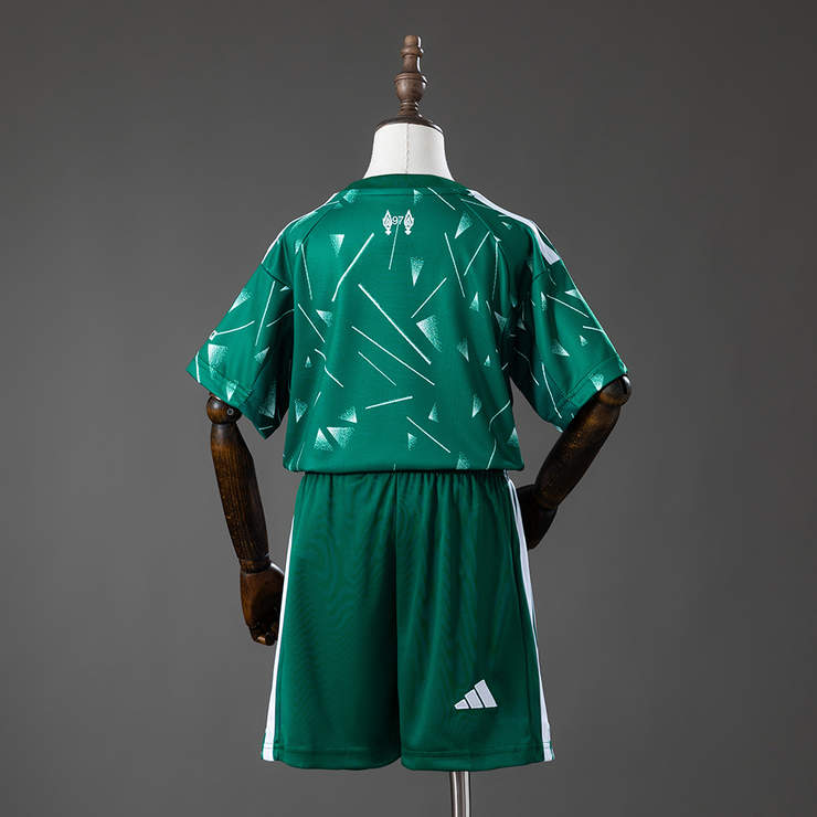 Liverpool 2026/27 Målvaktströja Barn Grön Fotbollströja Set