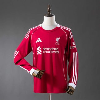 Liverpool FC 2025/26 Hemmatröja Långärmad Fotbollströja Herr