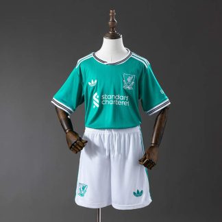 Liverpool FC 2025/26 Tredjeställ Barn Fotbollströja med Shorts