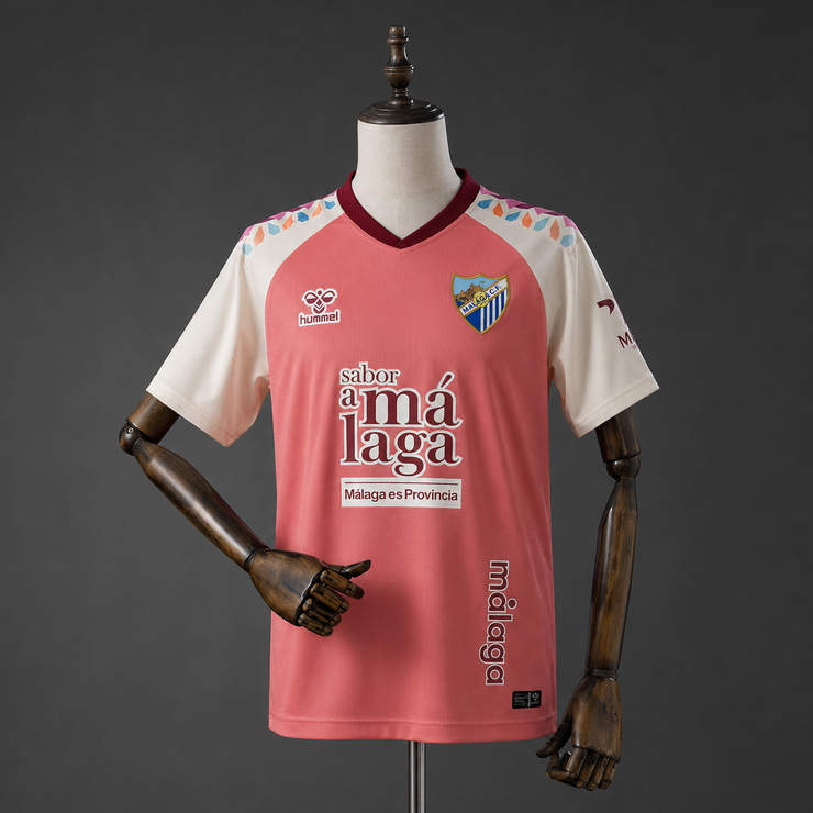Málaga 2026/27 Bortatröja Kortärmad Fotbollströja Herr