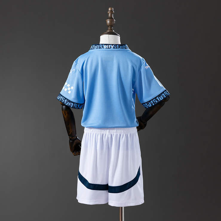 Manchester City 2024/25 Hemmaställ Barn Fotbollströja Set