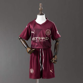 Manchester City 2024/25 Tredjeställ Barn Fotbollströja Set