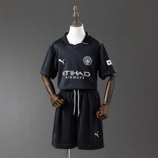 Manchester City 2025/26 Bortaställ Barn Fotbollströja Set