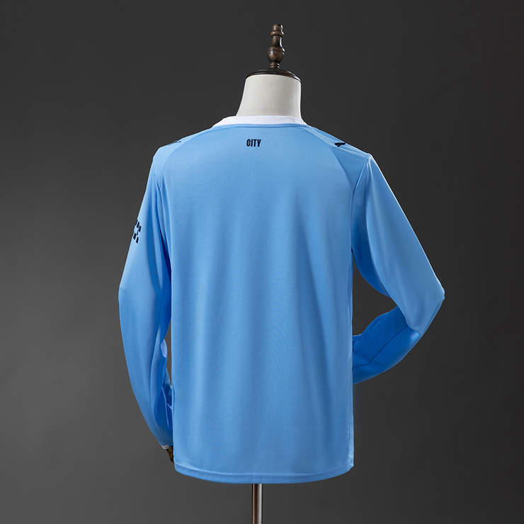 Manchester City 2025/26 Hemmatröja Långärmad Fotbollströja Herr