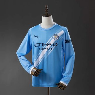Manchester City 2025/26 Hemmatröja Långärmad Fotbollströja Herr
