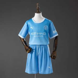 Manchester City 2026/27 Hemmaställ Barn Fotbollströja med Shorts