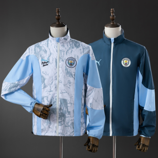 Manchester City x Kidsuper 2026/27 Vändbar Anthemjacka Herr Allvädersjacka Vindjacka