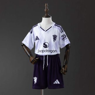 Manchester United 2025/26 Bortatröja Barn Fotbollströja med Shorts