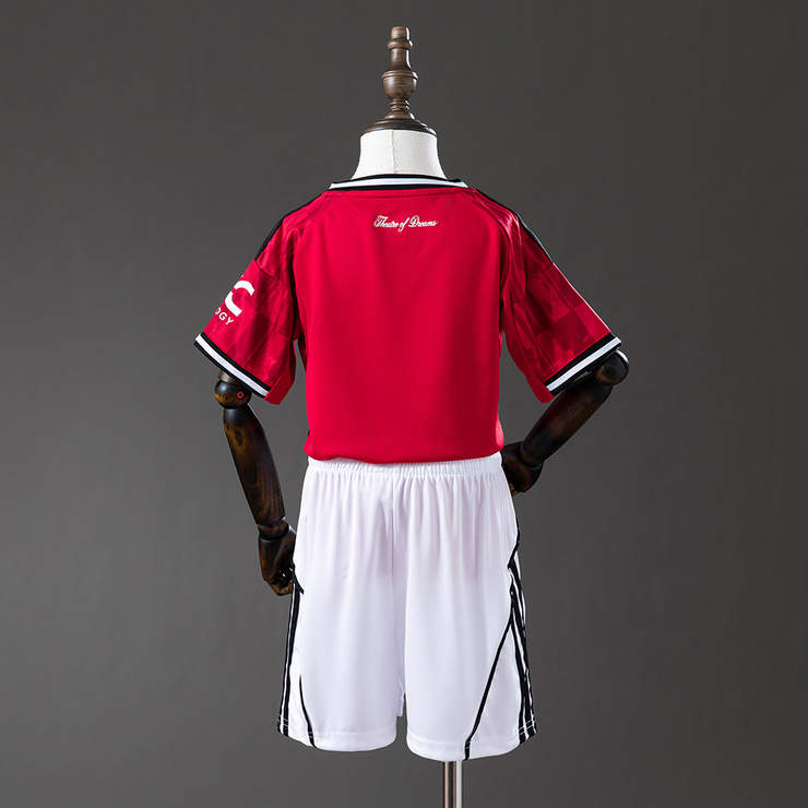 Manchester United 2025/26 Hemmatröja Barn Fotbollströja med Shorts