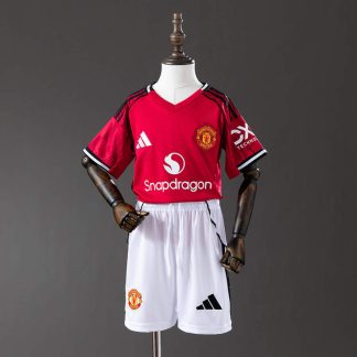 Manchester United 2025/26 Hemmatröja Barn Fotbollströja med Shorts