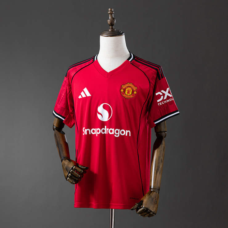 Manchester United 2025/26 Hemmatröja Kortärmad Fotbollströja Herr