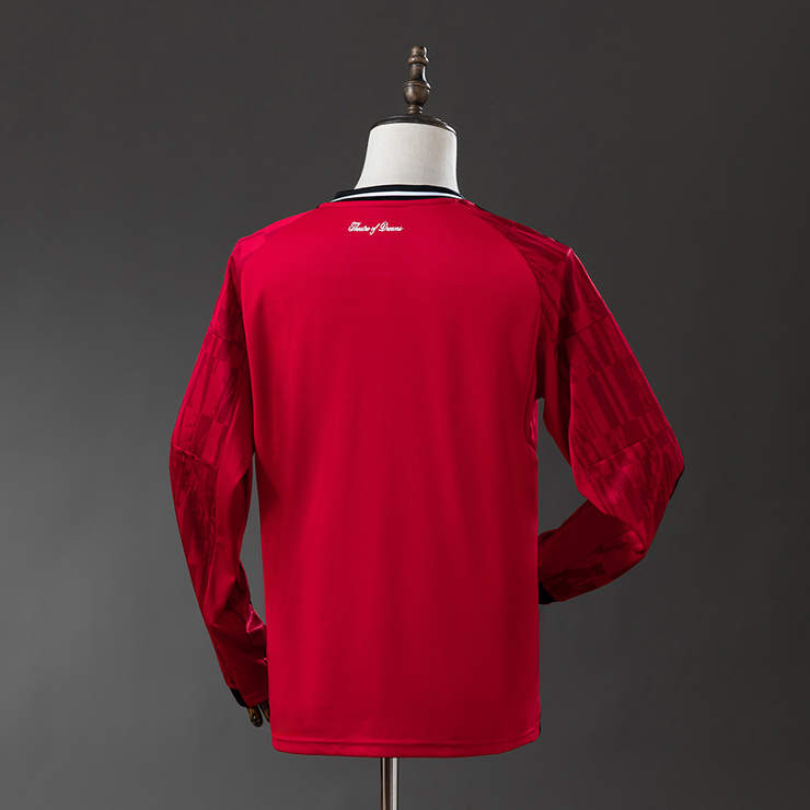 Manchester United 2025/26 Hemmatröja Långärmad Fotbollströja Herr