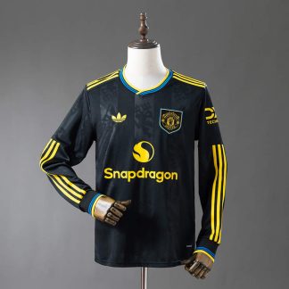 Manchester United 2025/26 Tredjetröja Långärmad Fotbollströja Herr