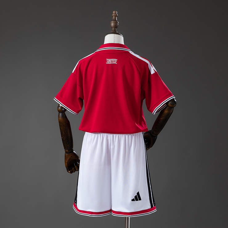 Manchester United 2026/27 Hemmaställ Barn Fotbollsställ med Shorts